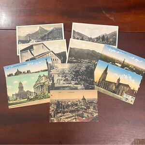 Lot of 10 Antique Germany Postcards Scrapbook Berlin, Freiburg, Munich
